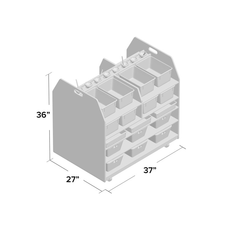 Wood Designs Trolley Art Cart Wayfair Canada